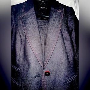 Nine West 2 PC Black Denim Suit
